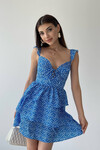 Blue Flounce Dress