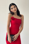 Quinn Rose Detailed Midi Dress