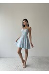 Denia Mini Blue Dress