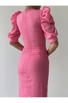 Tiwigy pink Midi Polka Dot Dress