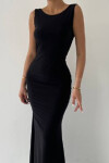 Celine Siyah Sırt Dekolteli Elbise