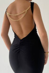 Celine Black Backless Dress