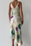 Keith Colorful Midi Dress