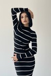 Larissa Striped Knitwear Dress