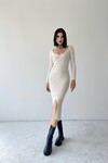 Lenora Slit Knitwear Dress