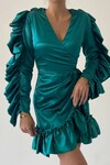 Rayne Sleeve Detail Ruffle Dress