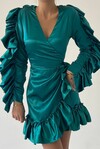 Rayne Sleeve Detail Ruffle Dress