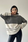 Glen Striped Sweater