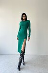 Slit Knitwear Dress