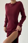 Slit Knitwear Dress