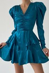 Satin Dress with Moving Skirt