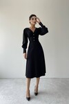 Ophelia Buttoned Midi Dress