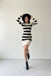 Jora Striped Knitwear Dress