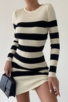 Jora Striped Knitwear Dress