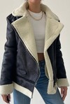 Cozy Fleece Leather Jacket
