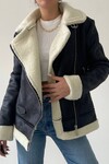 Cozy Fleece Leather Jacket