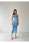 Jania Strapless Transparent Dress