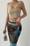 Lara Transparent Midi Skirt