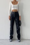 Leather Zipper Trousers