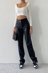 Leather Zipper Trousers
