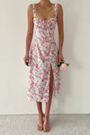 Leyena Floral Patterned Midi Dress