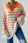 Striped Knitwear Sweater