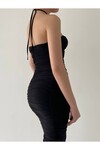 Zianna Black Midi Dress