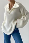 Zipper Detailed Sweater