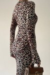 Celmia leopard midi dress