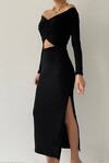 Ashley Sash Low-cut Dress