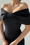Bow Collar Midi Dress