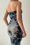 Blooming Strapless Dress