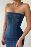 Mania Jean Strapless Dress