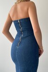 Mania Jean Strapless Dress