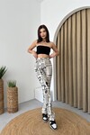 Novine Newspaper Patterned Trousers