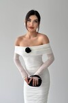 Petra Gül Aksesuarlı Elbise