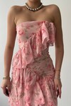 Rose Strapless Dress