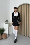 Abel White Collar Mini Dress