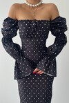 Arges Polka Dot Midi Dress