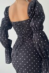 Arges Polka Dot Midi Dress