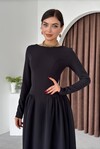 Arnas Oval Gathered Dress