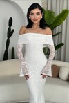 Arya Strapless Lace Dress