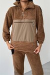 Brown Oversize Peluş Takım