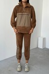 Brown Oversize Peluş Takım