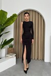 Carpisa One Sleeve Slit Dress