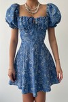 Clove Dress with Elastic Sleeves