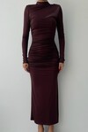 Dorra Slit Long Sleeve Dress