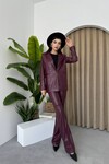 Gloria Leather Suit with Jacket