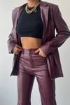 Gloria Leather Suit with Jacket