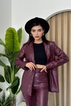 Gloria Leather Suit with Jacket